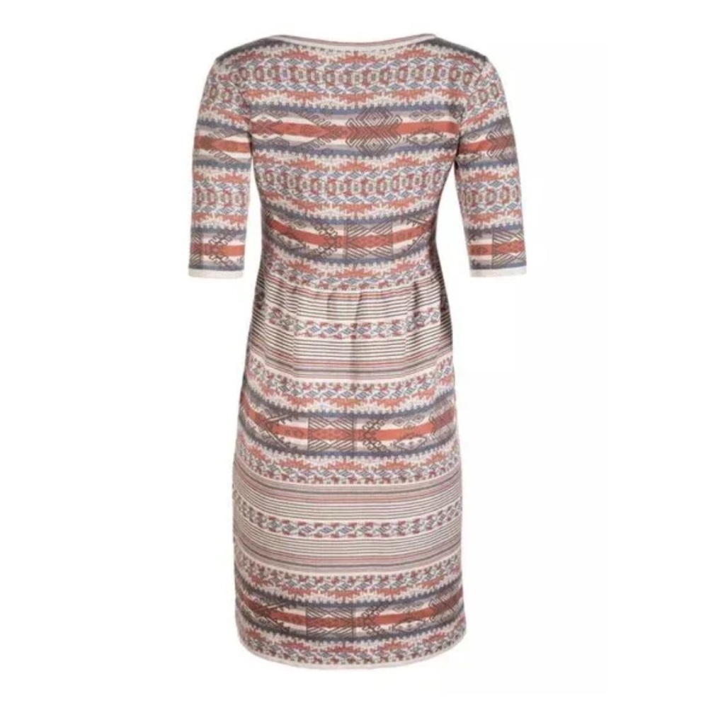 Peruvian Connection geometric jacquard stripe pima sweater dress size S/M READ - Picture 3 of 8